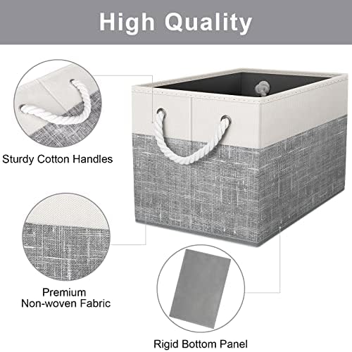 Fab totes Storage Bins 8-Pack, Foldable Storage Baskets - Image 3