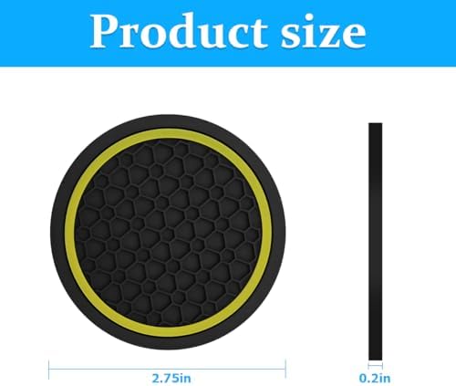 Mandark 4PCS 2.75 Inch Car Cup Holder Coasters - Image 2