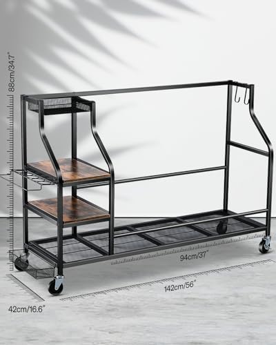 FHXZH Golf Bags Storage Garage Organizer - Image 6
