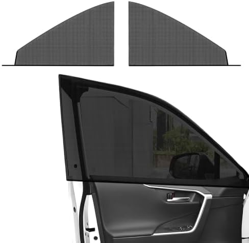 2 PCS Car Window Shades, Double-Layer Automotive Front Side Window Sunshade by Unknown