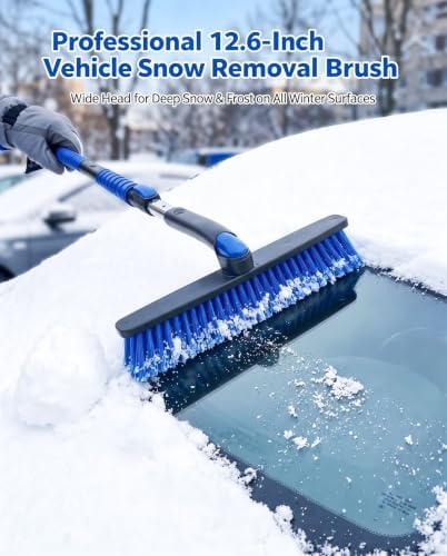 40.5‘’ Extendable Snow Brush & Ice Scraper - Image 3