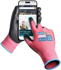 KAYGO Safety Work Gloves, PU Coated, 2-Finger Touchscreen by KAYGO
