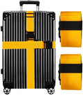 Luggage Straps for Suitcases TSA Approved-2 Pack Bright Personalized Luggage by GOWRAPS