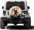 Gorilla USA Flag Spare Tire Cover by Foruidea