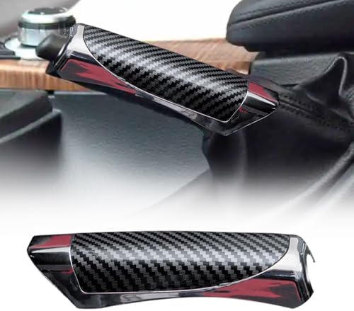 1 Pcs Car Handbrake Cover，Carbon Fiber Black 5.11" X 1.29" Parking Handbrake by Unknown