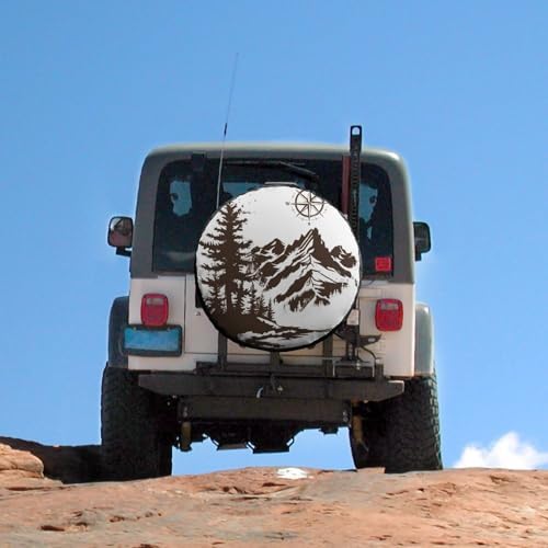 Heavy Duty Spare Tire Cover 18 Inch Mountains - Image 5