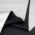 Blackout Drapery Shade Fabric Black and Silver 100 Percent Shading Light by David+accessories