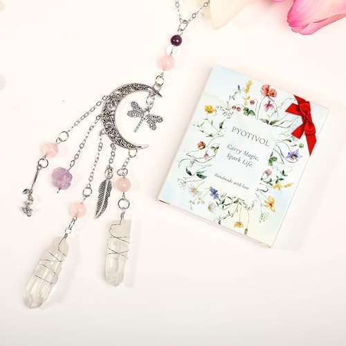 Car Rear View Mirror Accessories Car Hanging Ornament, Witchy Butterfly&Moon - Image 6