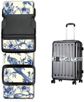 Luggage Straps for Suitcases, Heavy Duty Travel Belt by JYCardPKT