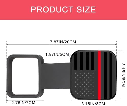 2 Inch Trailer Hitch Cover, Tow Hitch Covers, American Flag Tow Receiver Tube - Image 2