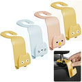 Fashion Car Seat Back Organizers, 4 Pack Universal Headrest Hooks, Bag Holder by Gouccpu