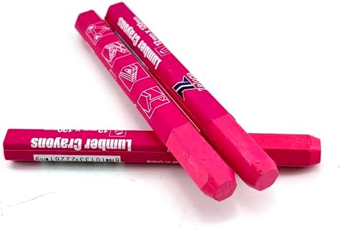 Zeluga 4.7in. x 0.47in. Hex Shape Industrial Lumber Marking Crayons - Image 3