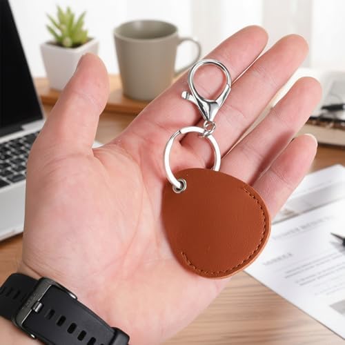 5 Pcs Key Fob Holder, PU Leather Keychain Key Holder - Image 5