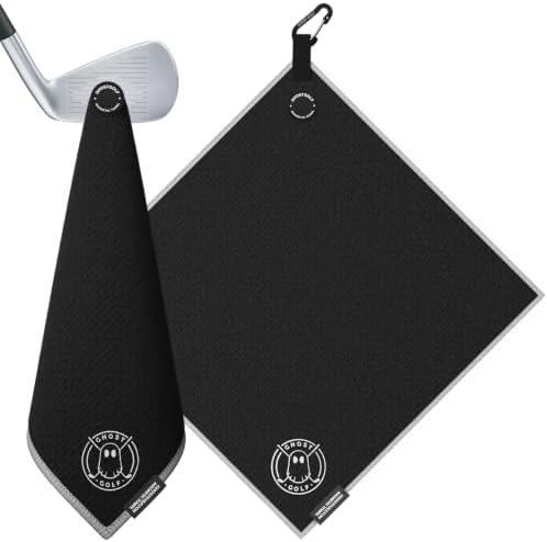 Ghost Golf Magnetic Towel, Ultra-Absorbent Microfiber Golf Towel by GhostGolf