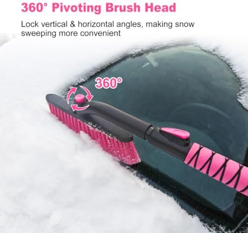 35 Inch Extendable Snow Brush for Car, Ice Scraper - Image 6