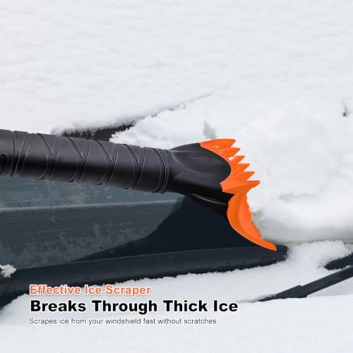 SEAAES 48 Inch Extendable Snow Brush, SUV Windshield Ice Scraper - Image 5