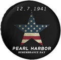 Pearl Harbor Remembrance Day Tire Covers, Dust-Proof Weatherproof Wheel Covers by Unknown
