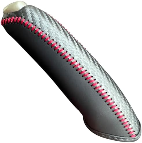 Loncky Black Genuine Leather Handbrake Cover by LonckySteeringWheelCover