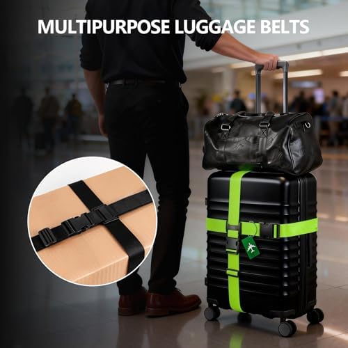 BILIONE Cross Luggage Straps and Luggage Tags Set - Image 4