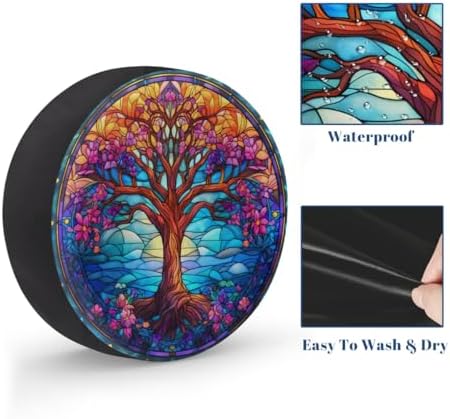 Tree of Life Spare Tire Cover Dust-Proof Spare Wheel Covers - Image 4