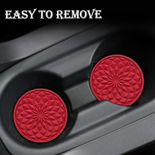 4 Pack Silicone Car Cup Holder Coaster – 2.75 Inch Non-Slip Drink Mat, - Image 6