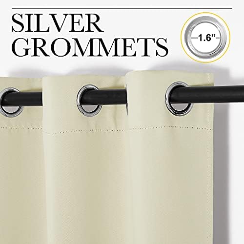 NICETOWN Beige Room Darkening Curtains - Image 2