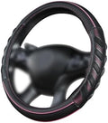 Flying Banner car Steering Wheel Cover Faux Leather Massage Universal fit 3D by FlyingBanner