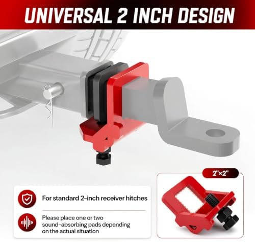 2'' Anti Rattle Hitch Clamp, Hitch Stabilizer - Image 3