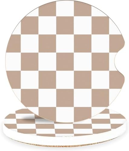 Ceramic Car Coasters – Absorbent Car Cup Holder Coaster Set by lethooly