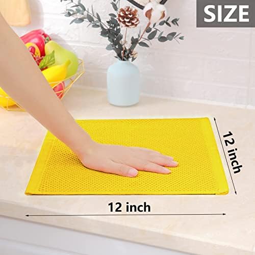 Homaxy 100% Cotton Waffle Weave Kitchen Dish Cloths 8-Pack - Image 5