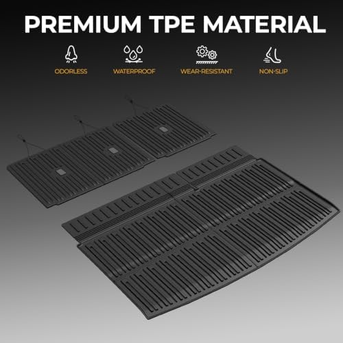 Cargo Mat for 2018-2024 Ford Expedition Max 7/8-Seat Accessories - Image 4