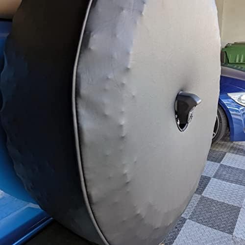 Black Spare Tire Cover with Camera Hole - Image 6