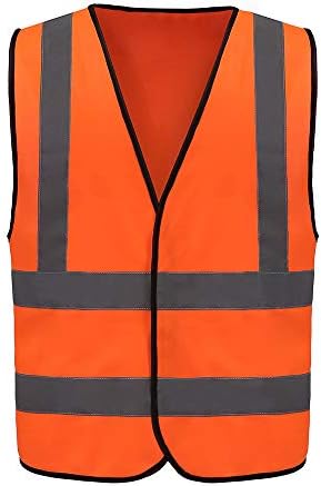 AYKRM 12 colour High visibility viz vest hi vis viz reflective work by AYKRM