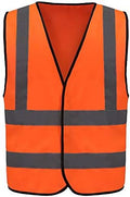 AYKRM 12 colour High visibility viz vest hi vis viz reflective work by AYKRM