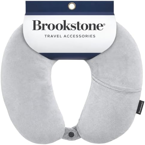 Brookstone Microbead Neck Pillow Soft Travel Pillow by Unknown