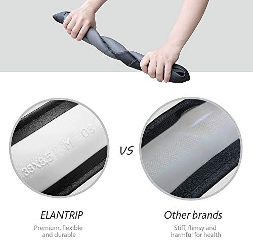 Elantrip Leather Steering Wheel Cover 15 1/2 to 16 inch Universal Large Grip - Image 5