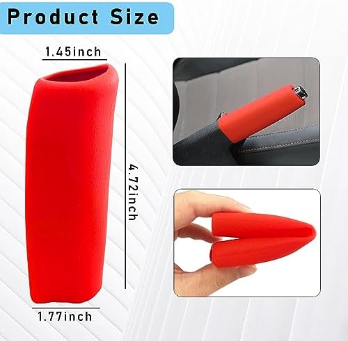 Ziciner Car Handbrake Cover, Elastic Anti-Slip Silicone Auto Handbrake Shifter - Image 2