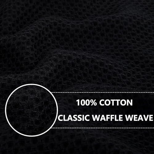 Homaxy 100% Cotton Oversized Waffle Weave Kitchen Towels 8-Pack - Image 2