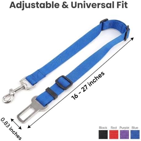 Dog Car Adjustable Seatbelts, 4 Pack Dog Seat Belt - Image 2