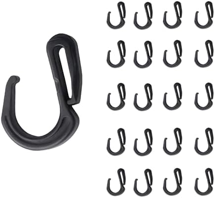20 Pack Plastic S Hook Clips for Cargo Net by Unknown