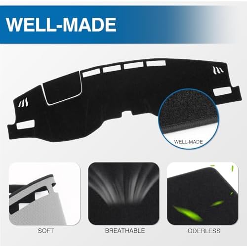KUST Black Dash Cover for Toyota Venza 2021 2022 2023 2024 Left Hand Driving - Image 4