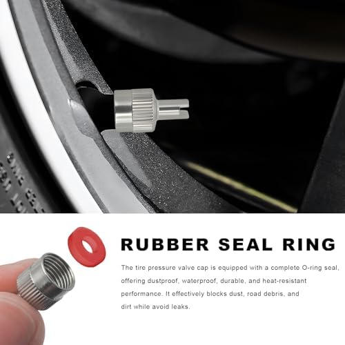 20 PCS Tire Valve Stem Caps, Nickel-Plated Metal Tyre Dust Caps - Image 3
