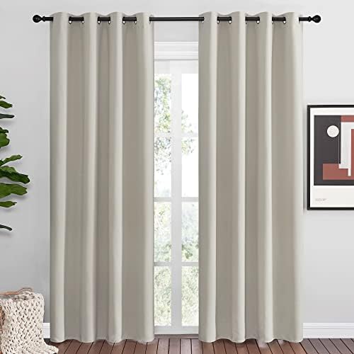 NICETOWN Natural Room Darkening Curtains by NICETOWN