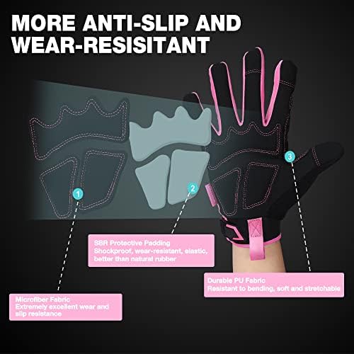 WORKPRO Safety Work Gloves, Mechanic Working Gloves - Image 2