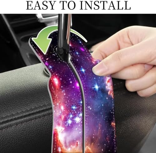 PU Leather Car Seat Hook, Storage Headrest Hanger, Cute Car Backseat Organizer - Image 5