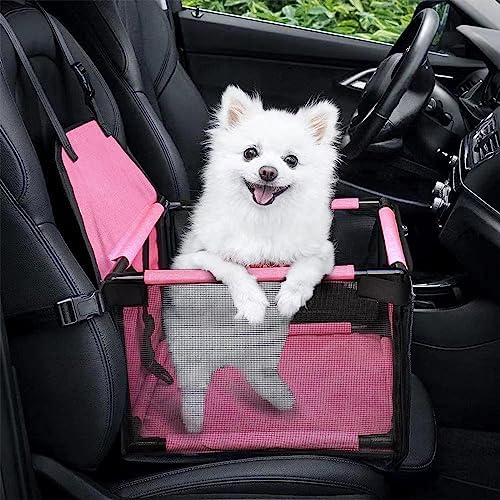 GENORTH Dog Car Seats for Small and Medium Dogs, Portable Puppy/Pet Car Booster by GENORTH