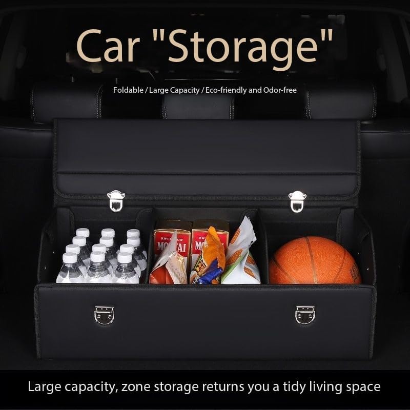 Car Trunk Organizer Leather Storage Box - Image 6