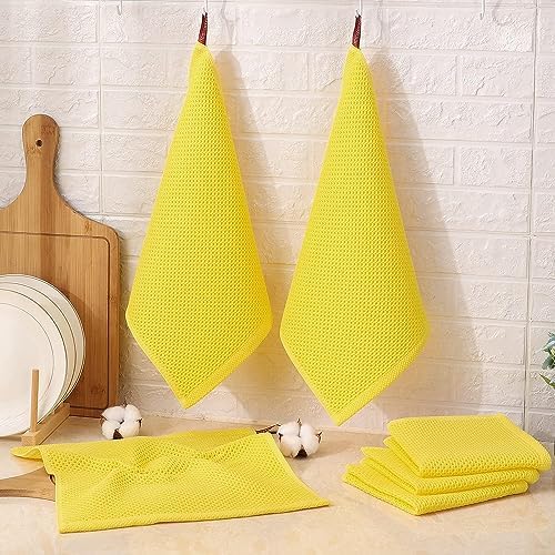 Kitinjoy 100% Cotton Waffle 12-Pack Kitchen Towels - Image 6