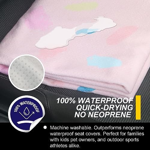 Back Seat Cover for Car Trucks Van SUV Jeep, Waterproof Rear Bench Towel Seat - Image 3