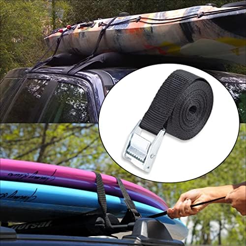 Cartman 1 in x 12 ft Lashing Straps, 16 Pack, 600 lb Break Strength - Image 6